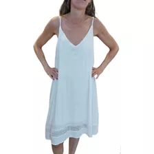 Vestido Corto Mujer Urbano Bordado 