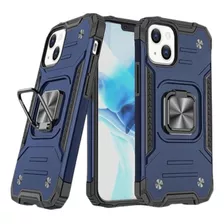 Funda Case Para Motorola G9 Power Lite Robot Con Aro Azul