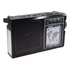 Radio Am-fm-sw Parlante Bluetooth Usb Sd Carga Solar Luz Led