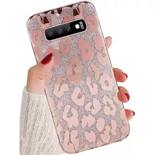 Funda Para Galaxy S10 Plus (diseno De Leopardo Rosa)