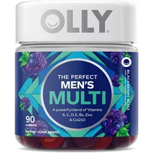 Olly Men's Multivitamin A, C, D, E, B, Lycopene, Zinc Coq10 Sabor Berry