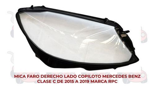 Faro (mica) Mercedes Benz Clase C 2015-16-2017-2018-2019 Ore Foto 10