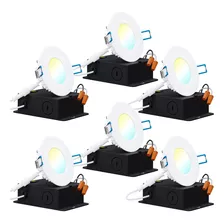 Sunco - Paquete De 6 Luces Led Empotrables Ultrafinas De 3 P