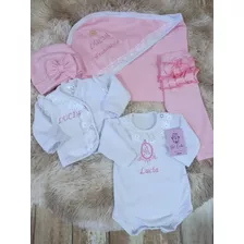 Ajuar Nacimiento Con Manta Personalizados 