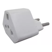 Kit 10 Plugs Adaptador De Tomada Branco 20 A Universal