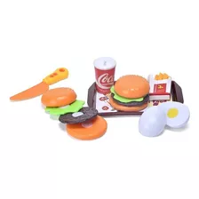 Juego De Comida Hamburguesas 15 Piezas Didactico Niños