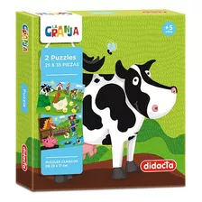 2 Puzzles 25 Y 35 Piezas La Granja Didacta | Xenex