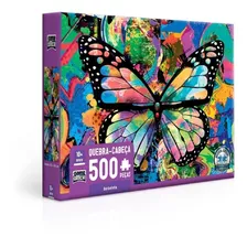 Quebra Cabeça Puzzle Borboleta 500 Peças Game Office