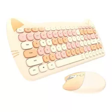 Teclado Ferris Traje Inalámbrico Color Castaño Chicas Punk