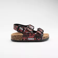 Sandalias Niño Spiderman Black Negro Marvel