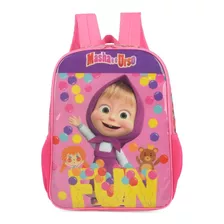 Mochila De Costas Infantil Original Masha E O Urso