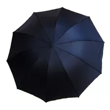 Guarda Chuva Dobrável Extra Grande Haste Reforçada Cor Preta Cor Preto Desenho Do Tecido Sem Estampas Ou Desenhos