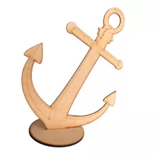 Ancla Figura Mdf Marinero Marino Barco 45 Cm Centro Mesa