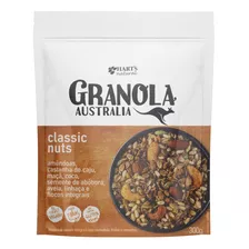 Granola Harts Austrália Classic Nuts Sem Glúten Em Pouch 300 G