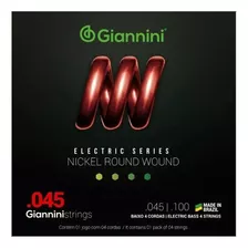Giannini (brasil), Encordado Bajo Electrico 4 Cuerdas .045