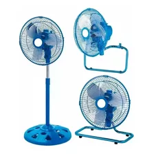 Ventilador 3 En 1 Mini Pared Piso Pie Hytoshy 10´ Pulgad 65w Color De La Estructura Celeste Frecuencia 50hz Cantidad De Aspas 3 Color De Las Aspas Plateado Diámetro 28 Cm Material De Las Aspas Acero