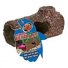 Zoo Med Laboratories Azmfa50 Sinking Ceramic Betta Log