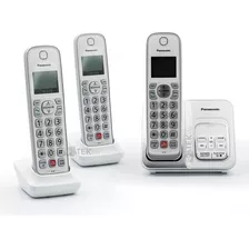 Telefono Panasonic Triple Inalambrico Contestadora Digital Color Blanco