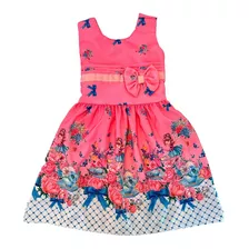 Kit 2 Vestidos Infantil Florais Menina Manga Japonesa