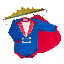 Body + Coroa Pequeno Príncipe 0 A 1 Ano - Roupa De Bebê