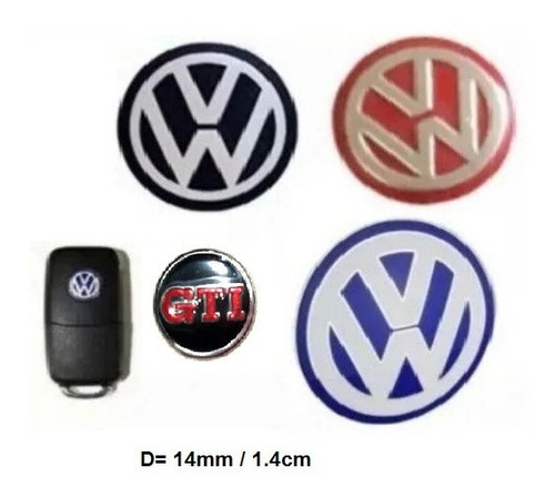 Emblema Logo Vw Para Carcasa Llave Control Foto 5