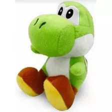 1 Pelúcia Yoshi Verde Turma Do Mario Bros Antialérgico 30 Cm