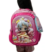 Mochila Infantil Com Estojo Feminina E Masculina De Costas