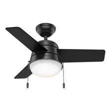 Hunter Fan Company 59302 Hunter 36 Aker Matte Black Ventila