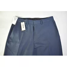 Pantalón De Vestir Azul Traido De Usa W34 X 34l