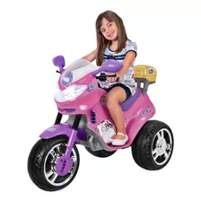 Mini Moto Elétrica Infantil Meninas Princess Meg 6v Rosa