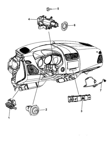 Interruptor De Freno Mopar Dodge Journey 2.7l 2009-2010 Foto 2