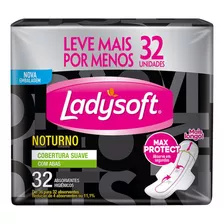 Absorvente Ladysoft Noturno Suave Com Abas 28 Unids