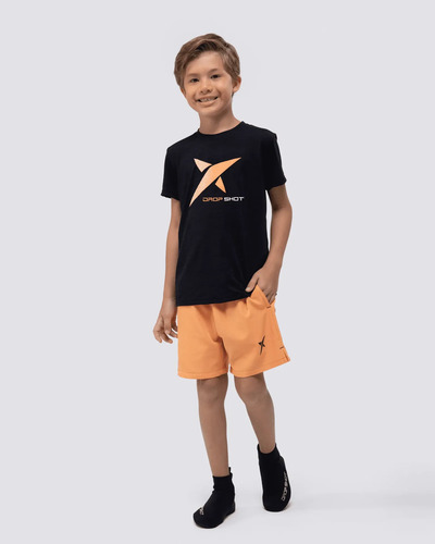 Short Infantil Drop Shot Kids - Laranja Laranja 6