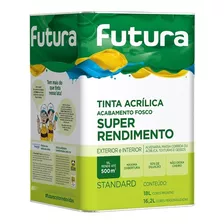 Tinta Latex Futura Fosco Standard 18l Cores Baixo Odor Cor Gelo