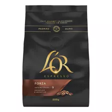 Café Torrado Em Grãos Espresso Forza L'or Gourmet Pacote 500g