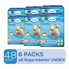 Ropa Interior Tena Pants Ultra Talle Medium X8 Un. X6 Paquet