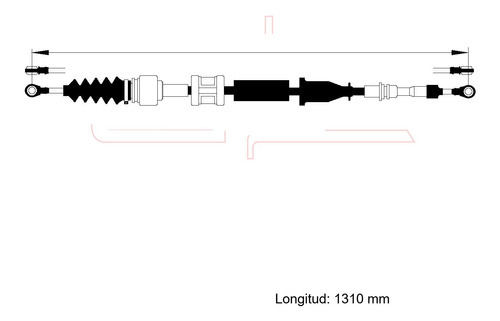 Cable Selector De Velocidades Para Dodge Daytona 3.0l 1990 Foto 2