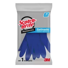 Guante Satinado Scotch Brite Azul Mediano 7