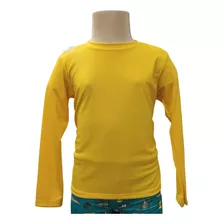 Camiseta Blusa Infantil Proteção Uv 50+ Solar Piscina Praia