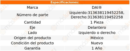 (1) Base Amortiguador Del Izq O Der Infiniti I35 02/04 Dai Foto 3