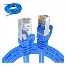 Cabo De Rede Internet Computador Pc Azul Rj45 10 Metros Nfe