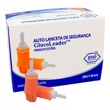 Auto Lanceta De Segurança 28g C/ 100un Glucoleader 