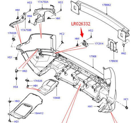 New Rear Lower Right Bumper Bracket For Land Rover Range Yma Foto 4