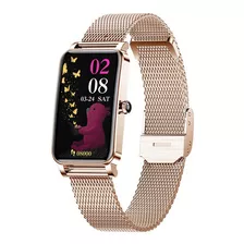 Smartwatch Impermeable Para Mujer Color De La Caja Rose Golden