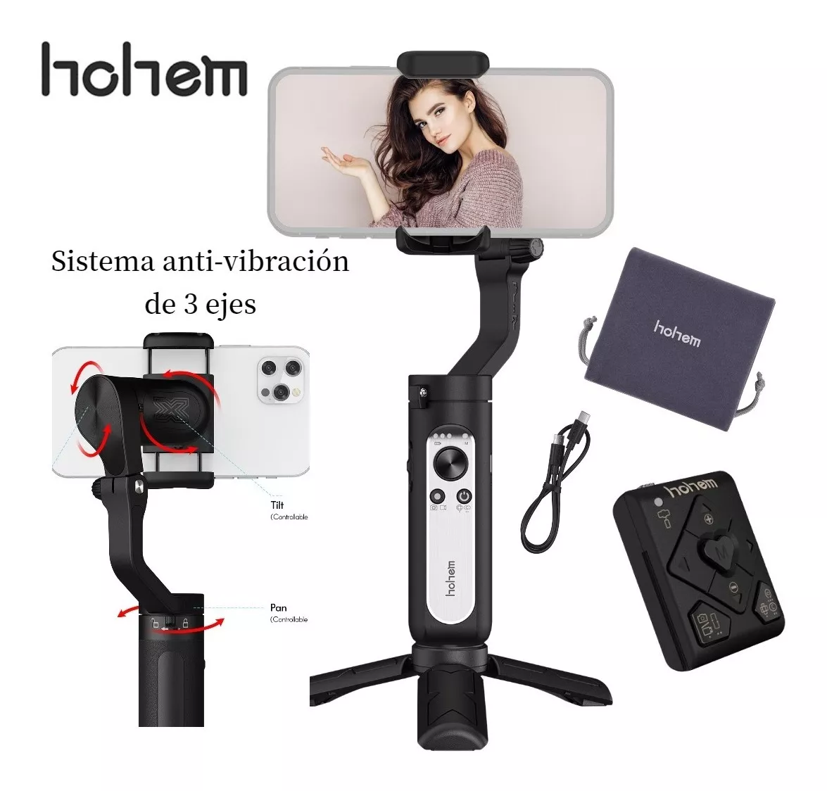 Hohem Gimbal Estabilizador Para Móvil Celular 3 Eje Camera