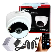 Camara De Seguridad Dahua Domo 1080p Con Audio + Ac Para Dvr Color Blanco