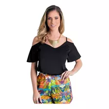 Blusa De Alças E Mangas Ciganinha