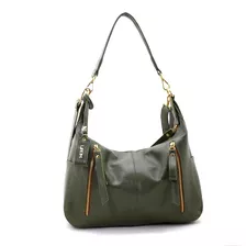 Bolsas Femininas 100% Couro Legítimo Para Mulheres Elegantes Acambamento Dos Ferragens Ouro Cor Verde-musgo Cor Da Correia De Ombro Verde-musgo Desenho Do Tecido Liso