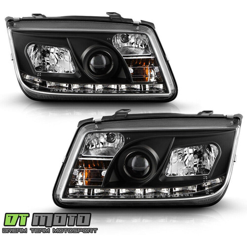 Par Faros Negro Interior Led Volkswagen Jetta Gls 2001 2.0l Foto 2