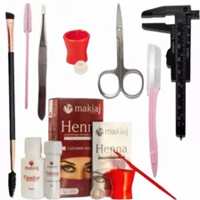 Rena Sobrancelhas Profissional Pincel Tesoura Kit Completo